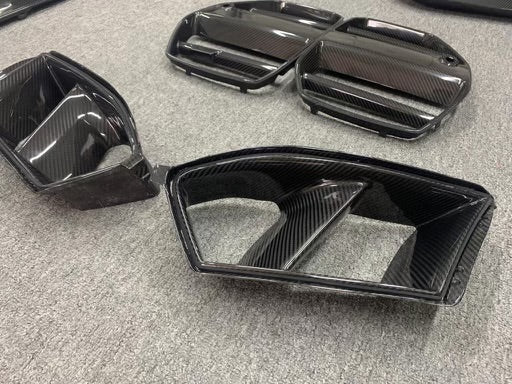 Carbon Fiber Front Bumper inlets